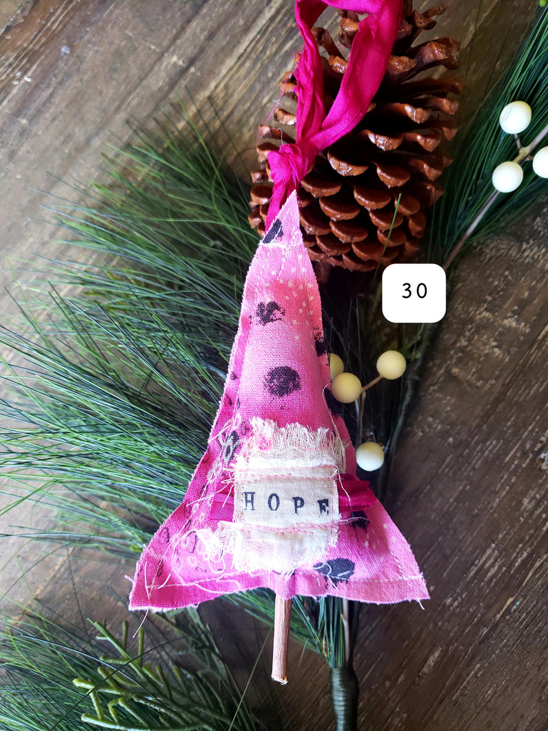 Christmas Tree Ornament no.30 HOPE