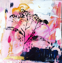 Load image into Gallery viewer, Hope &amp; Peace Collection no. 2 Pink &amp; Gold Leaf, Original painting
