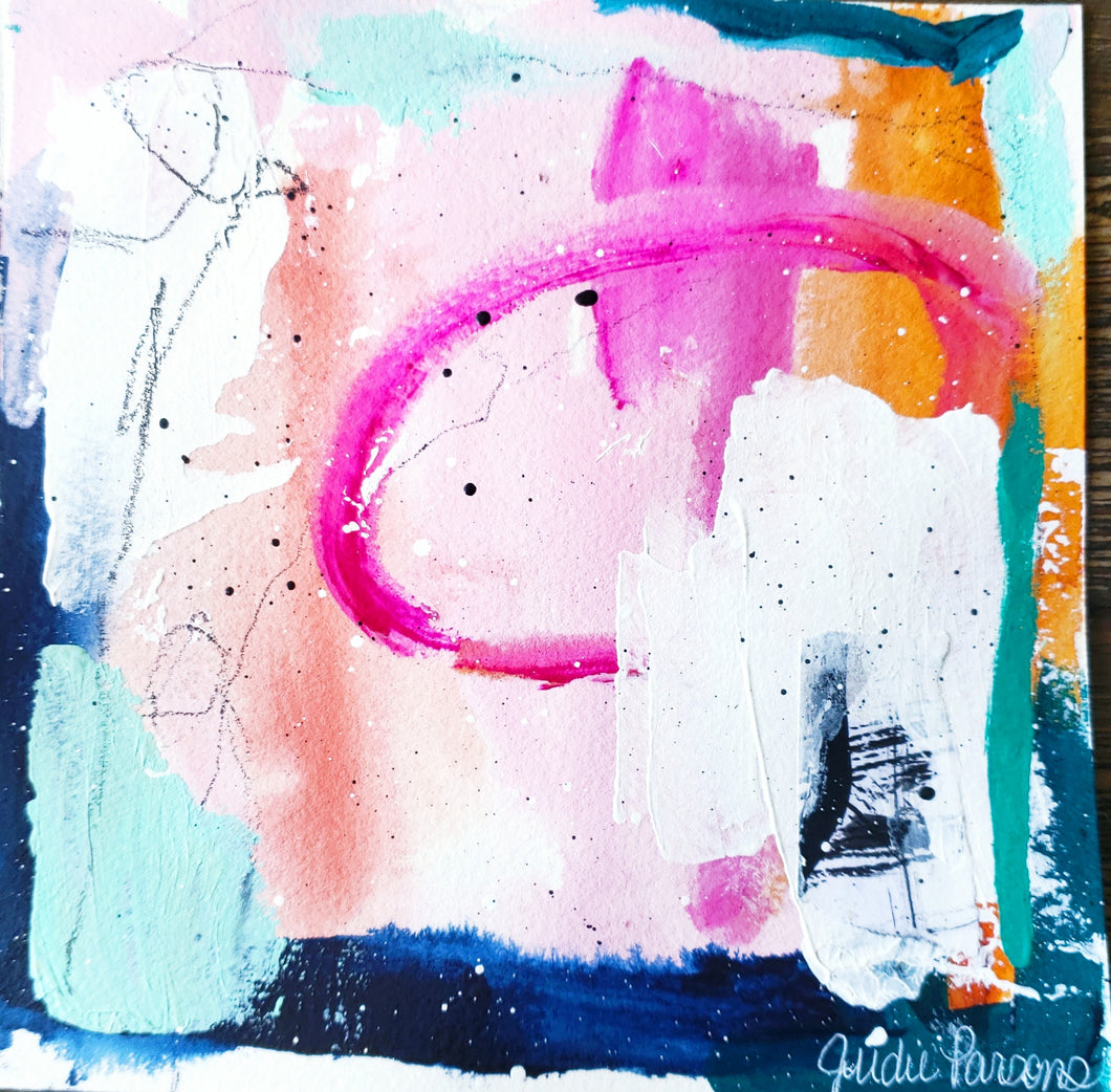 Hope & Peace Collection no. 15 Pink, Original Paintings