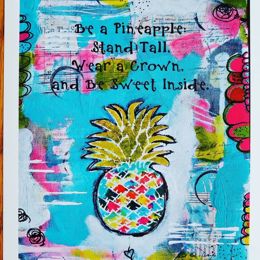 Be a Pineapple- Postcard
