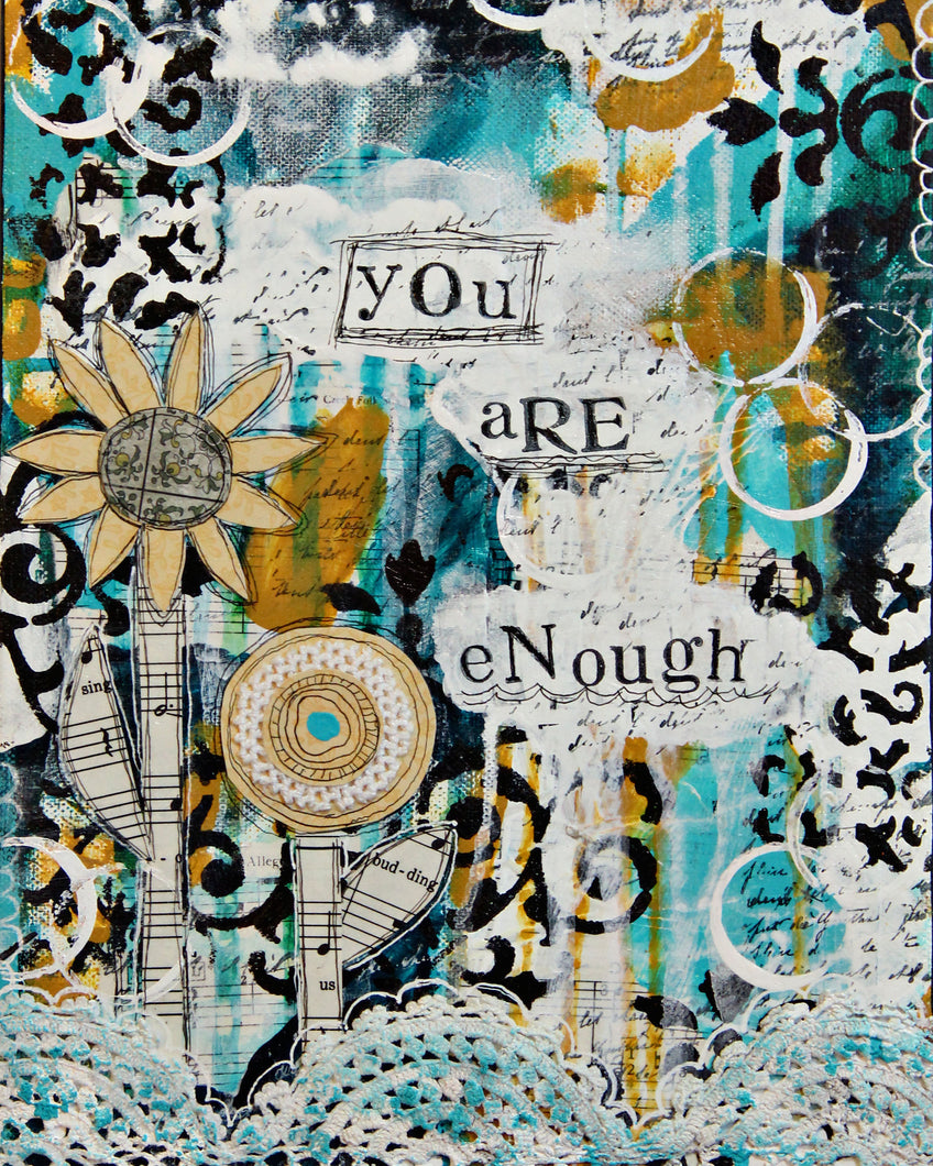 Decorative Fridge Magnet- 2 inches -You are enough