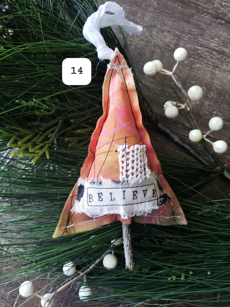 Christmas Tree Ornament no.14 BELIEVE