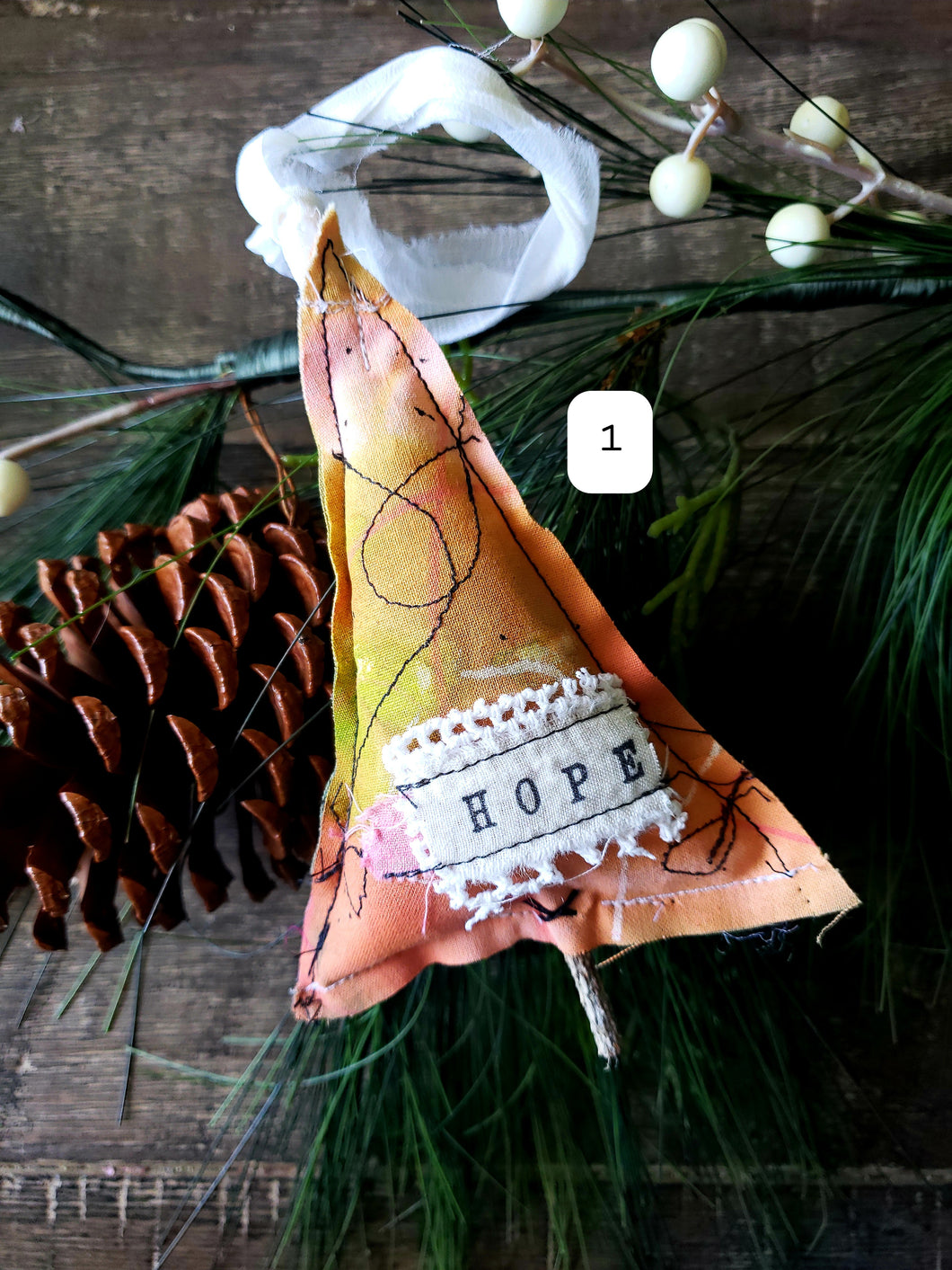 Christmas Tree Ornament no.1 HOPE
