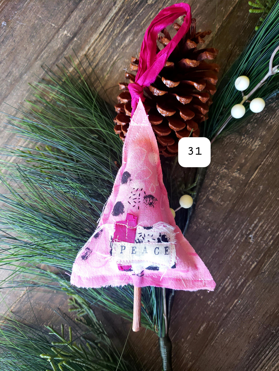 Christmas Tree Ornament no.31 PEACE