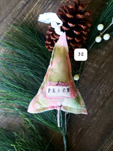 Load image into Gallery viewer, Christmas Tree Ornament no.32 PEACE